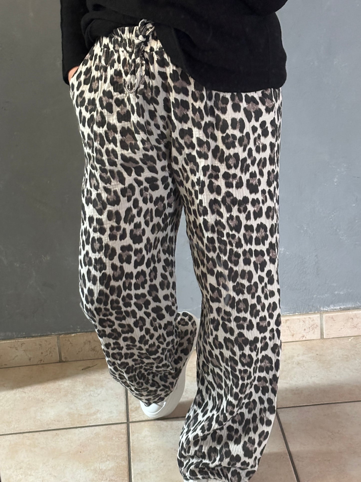 Pantalon léopard