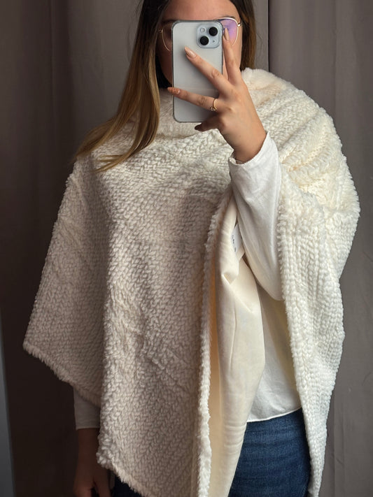 Poncho blanc - Seizecollection