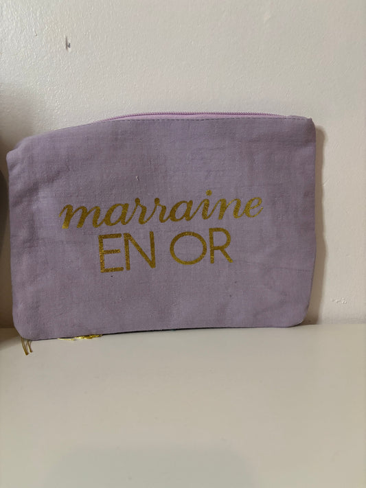 Trousse « marraine en or »