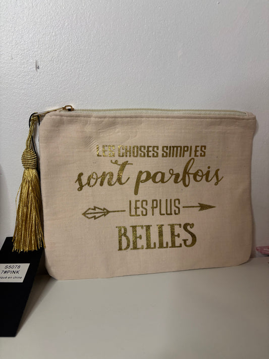 Trousse « les choses simples sont parfois les plus belles »