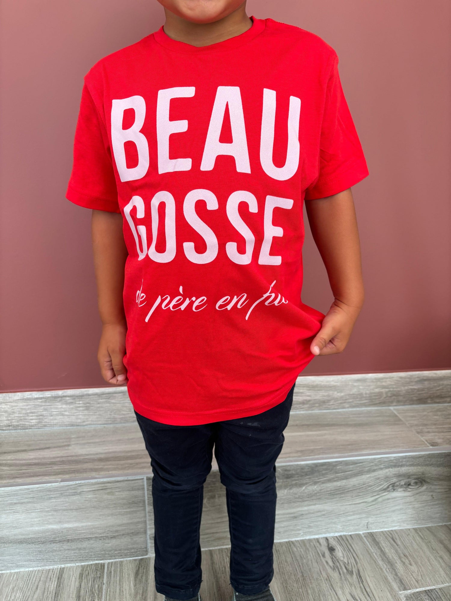 teeshirt BEAU GOSSE rouge - Seizecollection